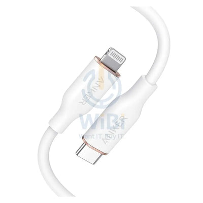 Anker Super Strong PowerLine lll Flow - USB-C to Lightning / 6ft / White