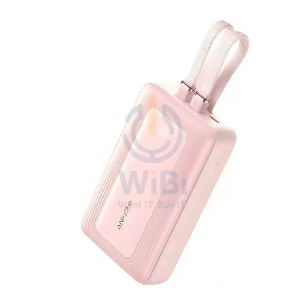 Anker Zolo Power Bank Built-In USB-C & Lightning Cable - 20,000mAh / 30W / Pink Accessories > Power Bank