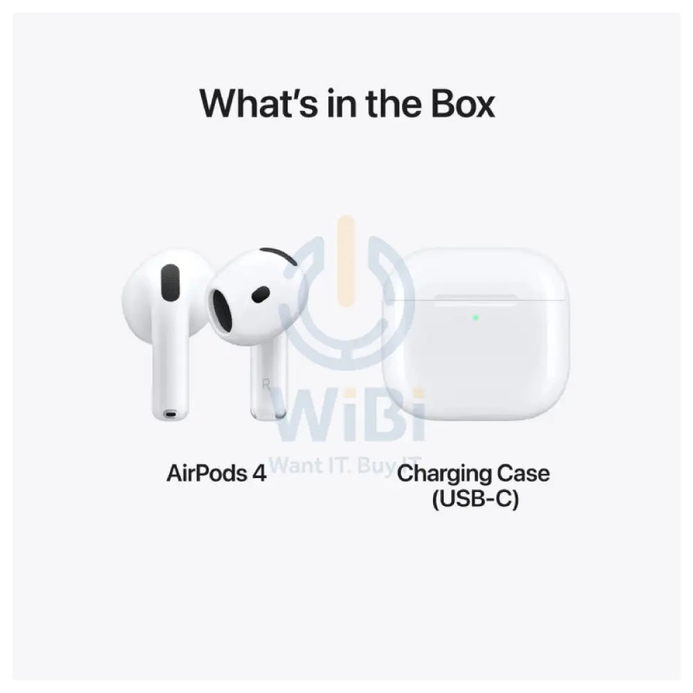 Apple AirPods 4 Earbuds - USB-C / Bluetooth 5.3 / White Accessories > Audio > Headphones