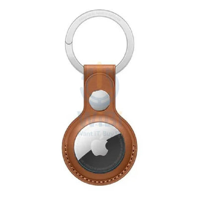 Apple AirTag Leather Key Ring - Saddle Brown Accessories > Other Accessories