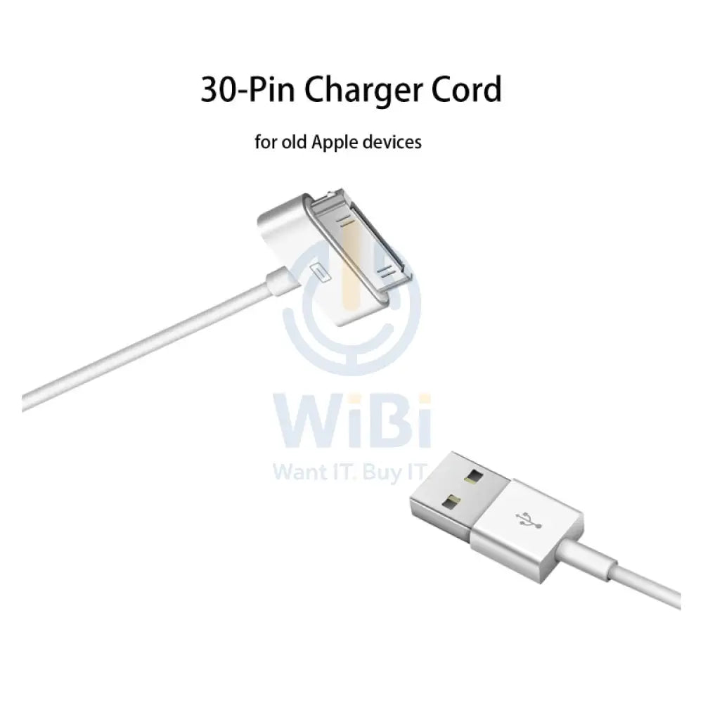 Apple Dock Connector To USB Cable White Accessories > Cables & Converters > Cables