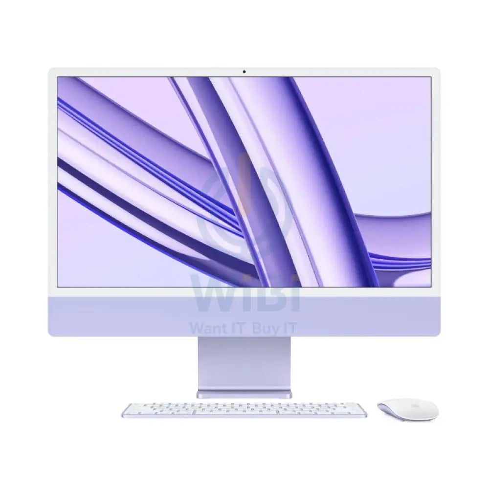 Apple iMac - 24’’ / M3 / 8-Core CPU / 10-Core GPU / 16-Core Neural Engine / 8GB RAM / 512GB SSD / Arb/Eng / Purple