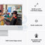Apple iMac - 24’’ / M4 / 10-Core CPU / 10-Core GPU / 16 Core Neural Engine / 16GB RAM / 256GB SSD / Silver / 1YW - Nano