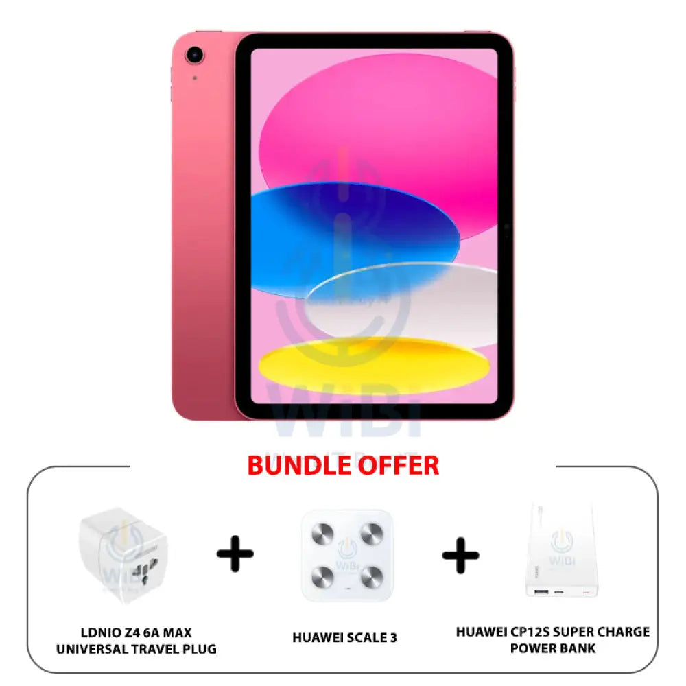 Apple iPad 11th Gen - A16 (2025) / 11-inch / 128GB / WiFi / PINK - Bundle Offer Mobiles & Tablets > Tablets
