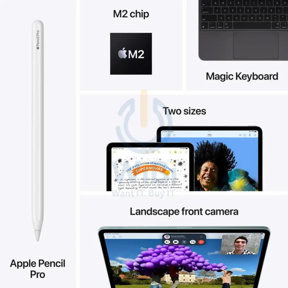 Apple iPad Air M2 (2024) / 11’’ / 128GB / 5G / BLUE Mobiles & Tablets > Tablets