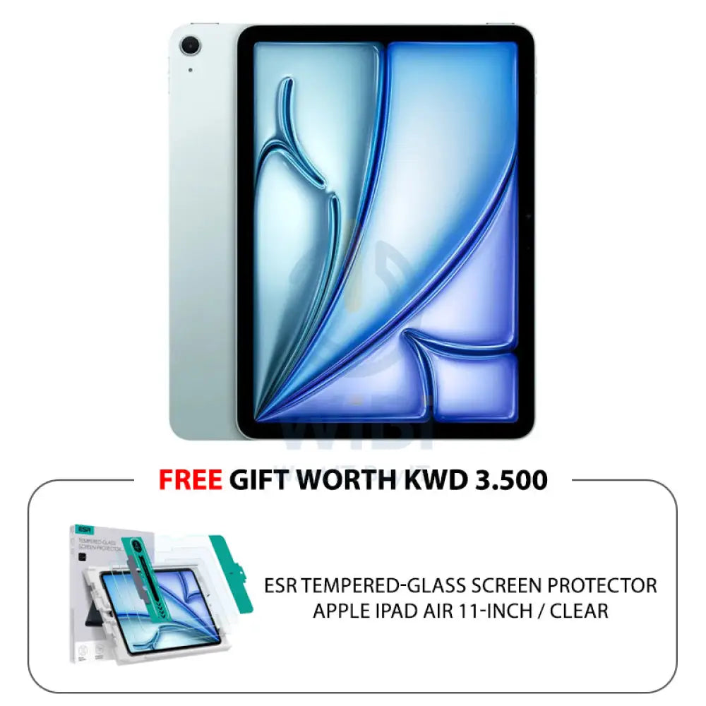ابل ايباد اير M2 (2024) / 11 بوصة / 256 جيجابايت / واي فاي / أزرق هواتف  و تابلت > تابلت > عرض منطقة