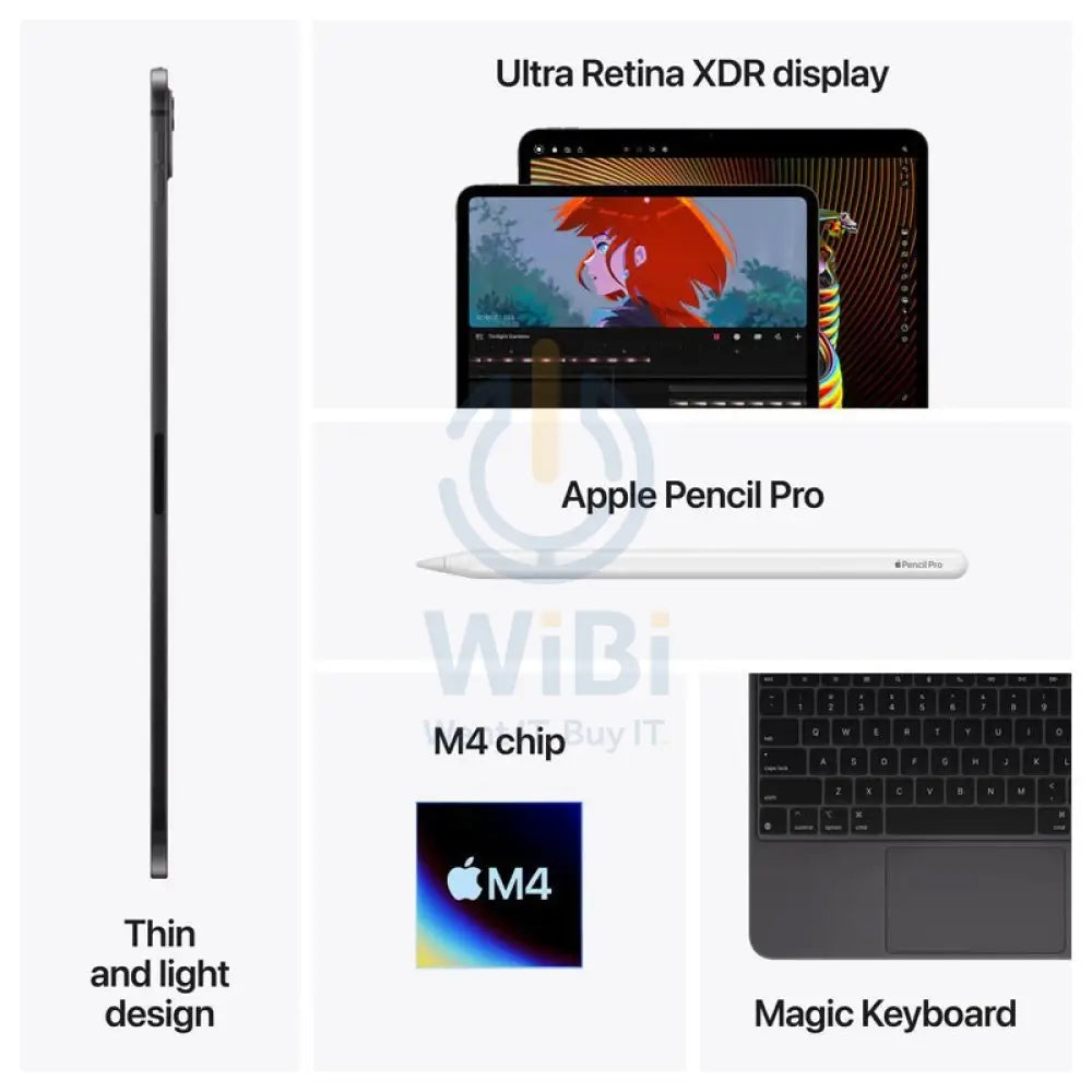 Apple iPad Pro M4 (2024) / 13’’ / 1TB / WiFi / SPACE BLACK Mobiles & Tablets > Tablets