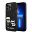 Apple iPhone 14 Pro - Black Karl Lagerfeld Magsafe Liquid Silicone Case With Karl & Choupette Body Accessories >