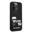 Apple iPhone 14 Pro - Black Karl Lagerfeld Magsafe Liquid Silicone Case With Karl & Choupette Body Accessories >
