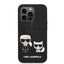 Apple iPhone 14 Pro - Black Karl Lagerfeld Magsafe Liquid Silicone Case With Karl & Choupette Body Accessories >