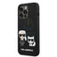 Apple iPhone 14 Pro - Black Karl Lagerfeld Magsafe Liquid Silicone Case With Karl & Choupette Body Accessories >