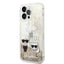 Apple iPhone 14 Pro Max - Gold Karl Lagerfeld Liquid Glitter Case and Karl and Choupette Head Accessories > Mobiles &