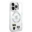 Apple iPhone 14 Pro Max - Silver Karl Lagerfeld Magsafe PC/TPU Case With Ring Accessories > Mobiles & Tablets > Mobiles