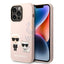 Apple iPhone 14 Pro - Pink Karl Lagerfeld Magsafe Liquid Silicone Case With Karl & Choupette Body Accessories > Mobiles