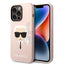 Apple iPhone 14 Pro - Pink Karl Lagerfeld Silicone Pink Case Karl Head Logo Accessories > Mobiles & Tablets > Tablets