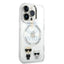 Apple iPhone 14 Pro - Silver Karl Lagerfeld Magsafe PC/TPU Case With Ring Accessories > Mobiles & Tablets > Mobiles