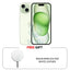 Apple iPhone 15 - 128GB / Green / 5G / 6.1’’ / Middle East Version Mobiles & Tablets > Mobiles