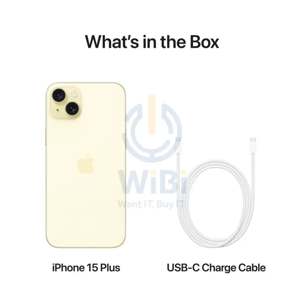ابل ايفون 15 بلس - 128 جيجابايت / أصفر / أصفر / 5جي / 6.7'' هواتف  تابلت > هواتف