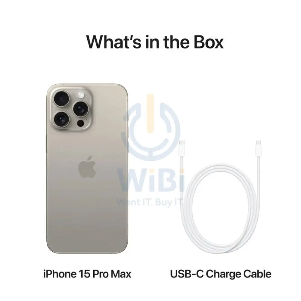 Apple iPhone 15 Pro Max - 256GB / Natural Titanium / 5G / 6.7’’ / Middle East Version Mobiles & Tablets > Mobiles