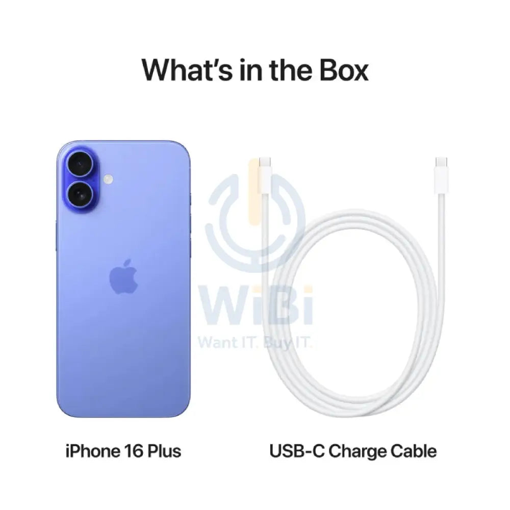 ابل ايفون 16 بلس - 128 جيجابايت / أولترامارين / 5جي / 6.7'' هواتف  تابلت > هواتف