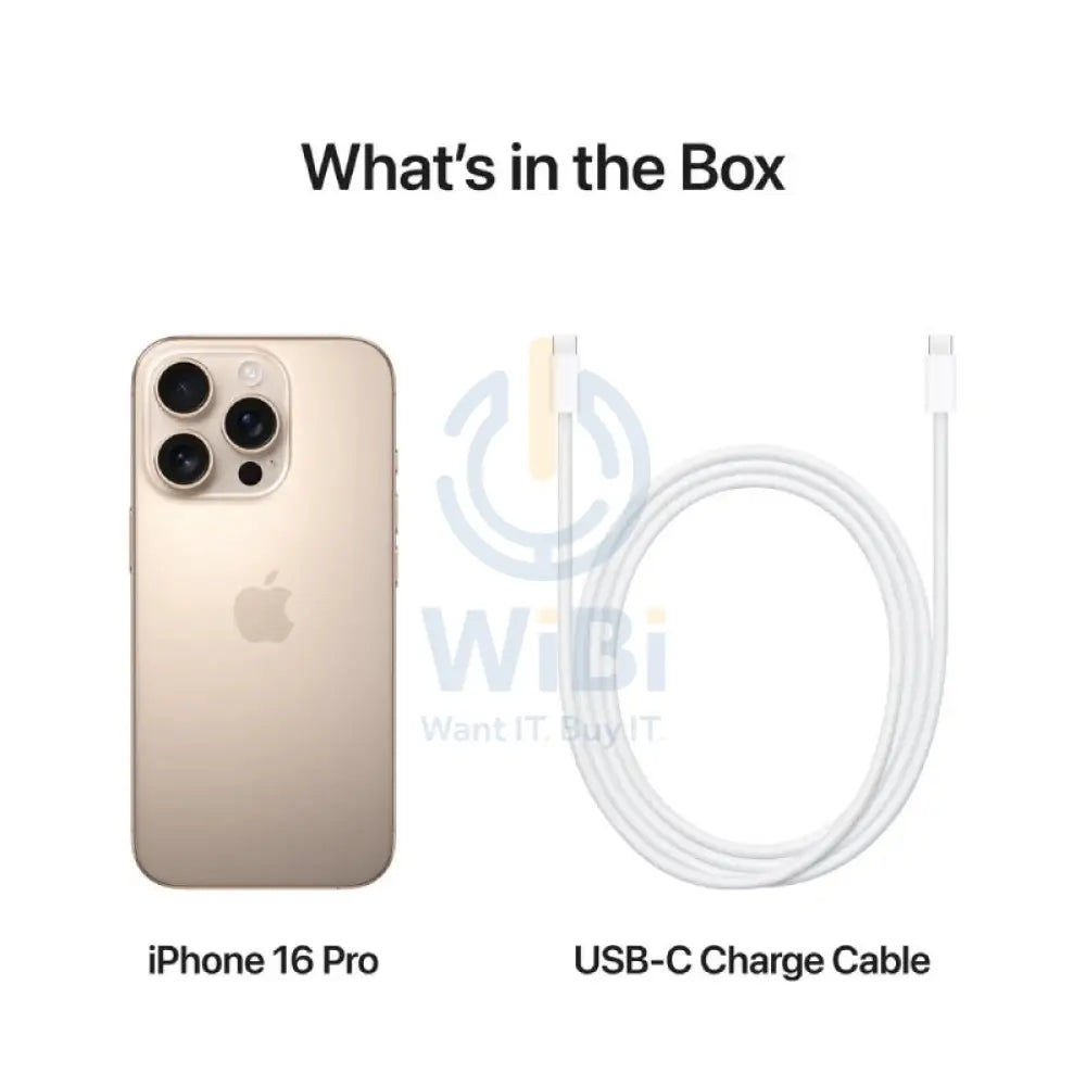 Apple iPhone 16 Pro - 512GB / Desert Titanium / 5G / 6.3’’ / Middle East Version Mobiles & Tablets > Mobiles