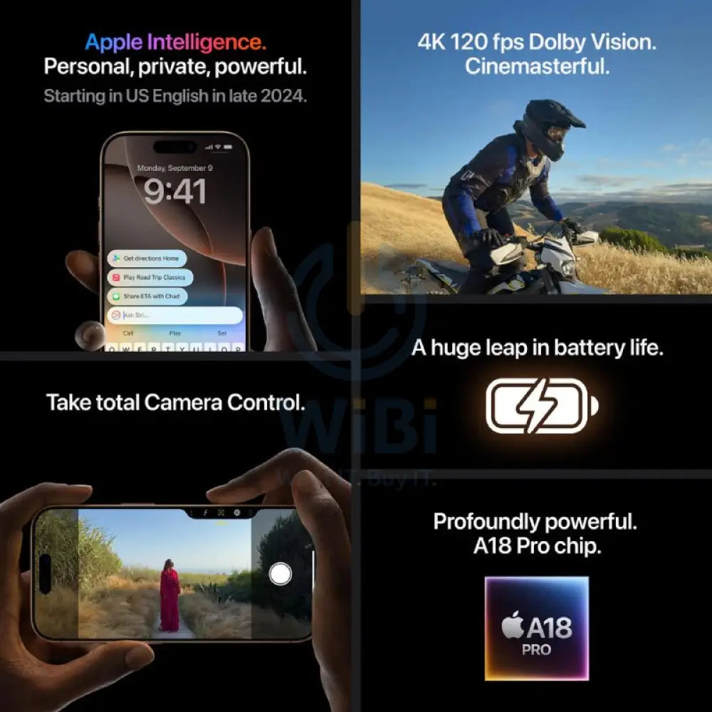 Apple iPhone 16 Pro Max - 256GB / White Titanium / 5G / 6.9’’ / Dual Physical Sim Mobiles & Tablets > Mobiles