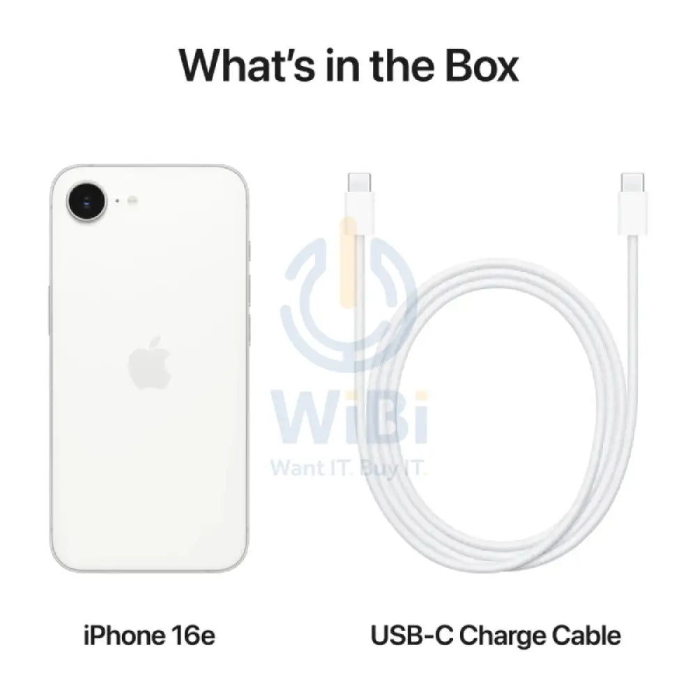 Apple iPhone 16e - 128GB / White / 5G / 6.1’’ Mobiles & Tablets > Mobiles