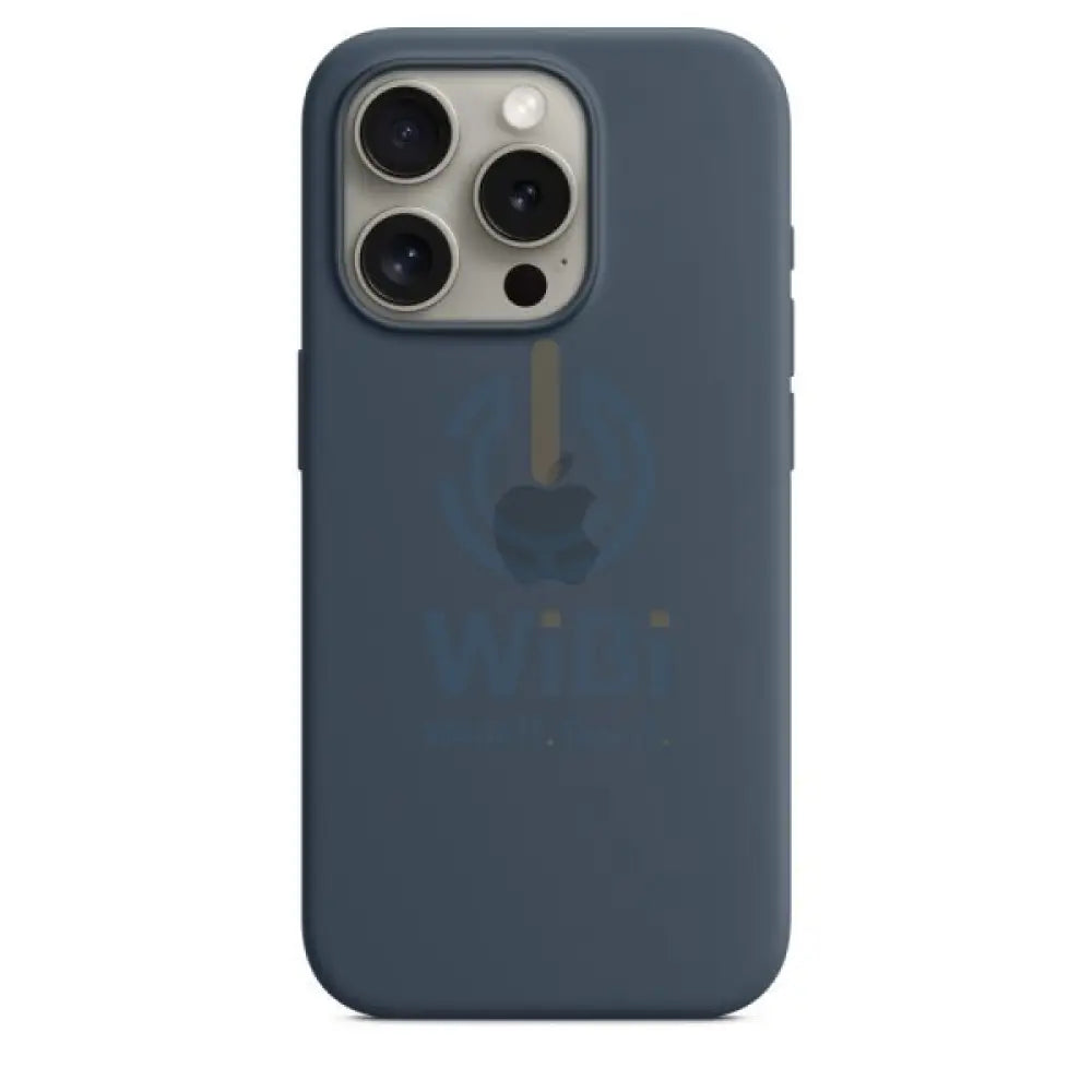 Apple iPhone Silicone Case with MagSafe - 15 Pro Max / Storm Blue Accessories > Mobiles & Tablets