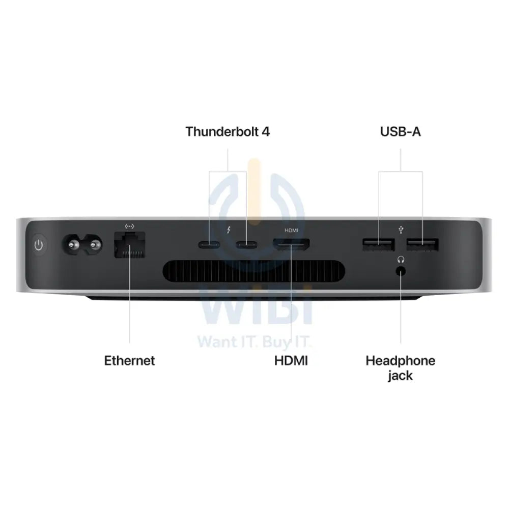 Apple Mac Mini - M2 / 8-Core CPU / 10-Core GPU / 16-Core Neural Engine / 8GB RAM / 512GB SSD / 1YW Desktop & All-In-One