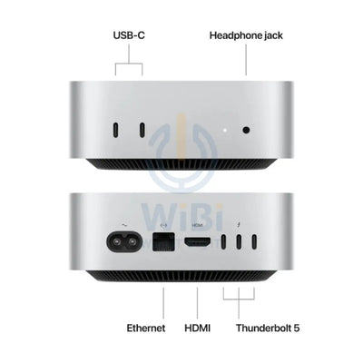 Apple Mac Mini - M4 Pro / 12-Core CPU / 16-Core GPU / 24GB RAM / 512GB SSD / Silver / 1YW Desktop & All-In-One PCs >