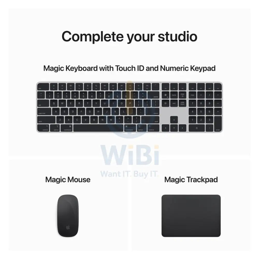 ابل ماك استوديو - M2 ألترا / كور وحده المعالجة المركزية / كور GPU / كور المحرك العصبي / 64 جيجابايت رام / 1 تيرابايت رام / 1 تيرابايت إس إس دي / ضمان سنة كمبيوتر مكتبي  و