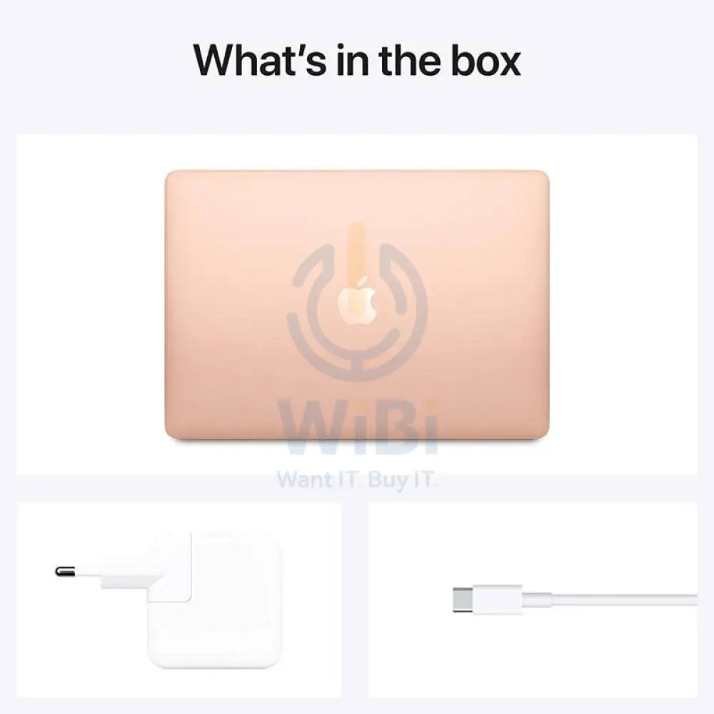 ابل ماك بوك آير - 13.3" / إم1 / 8-كور وحده المعالجة المركزية / 7-كور وحدة معالجة الرسومات/ 8 جيجابايت / 256 جيجابايت إس إس دي / العربية/الإنجليزية / ذهبي / ضمان سنة - لابتوب