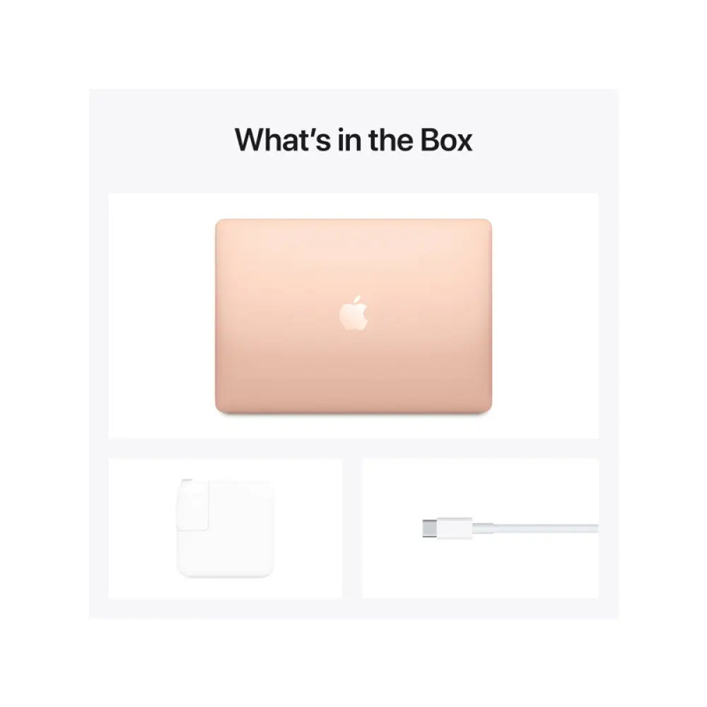 Apple MacBook Air - 13.3" / M1 / 8-Core CPU / 8-Core GPU / 8GB / 512GB SSD / Arabic/English / Gold / 1YW - Laptop