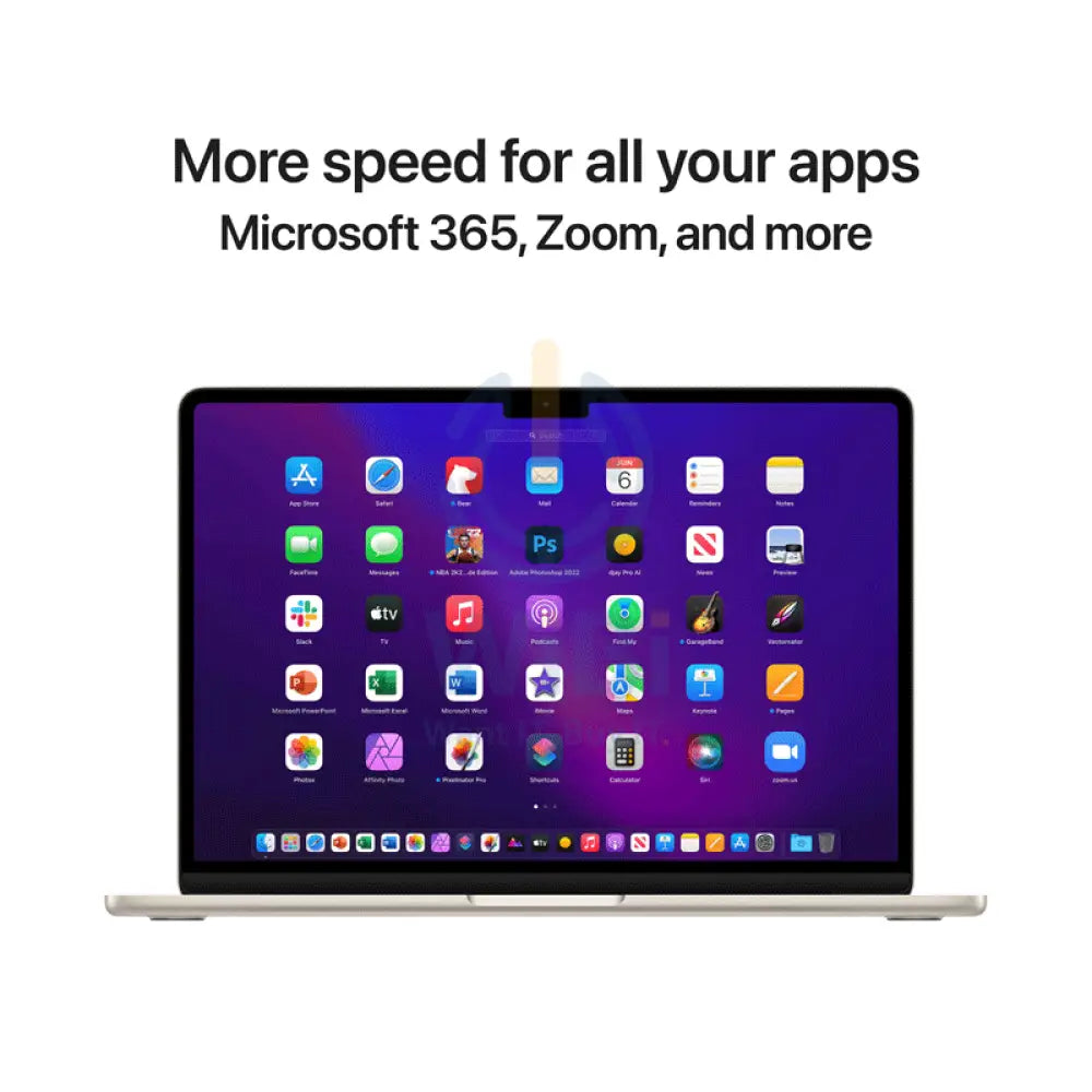 Apple MacBook Air - 13.6’’ / M2 / 8-Core CPU / 10-Core GPU / 16GB RAM / 512GB SSD / Arb/Eng / Starlight / 1YW Laptops