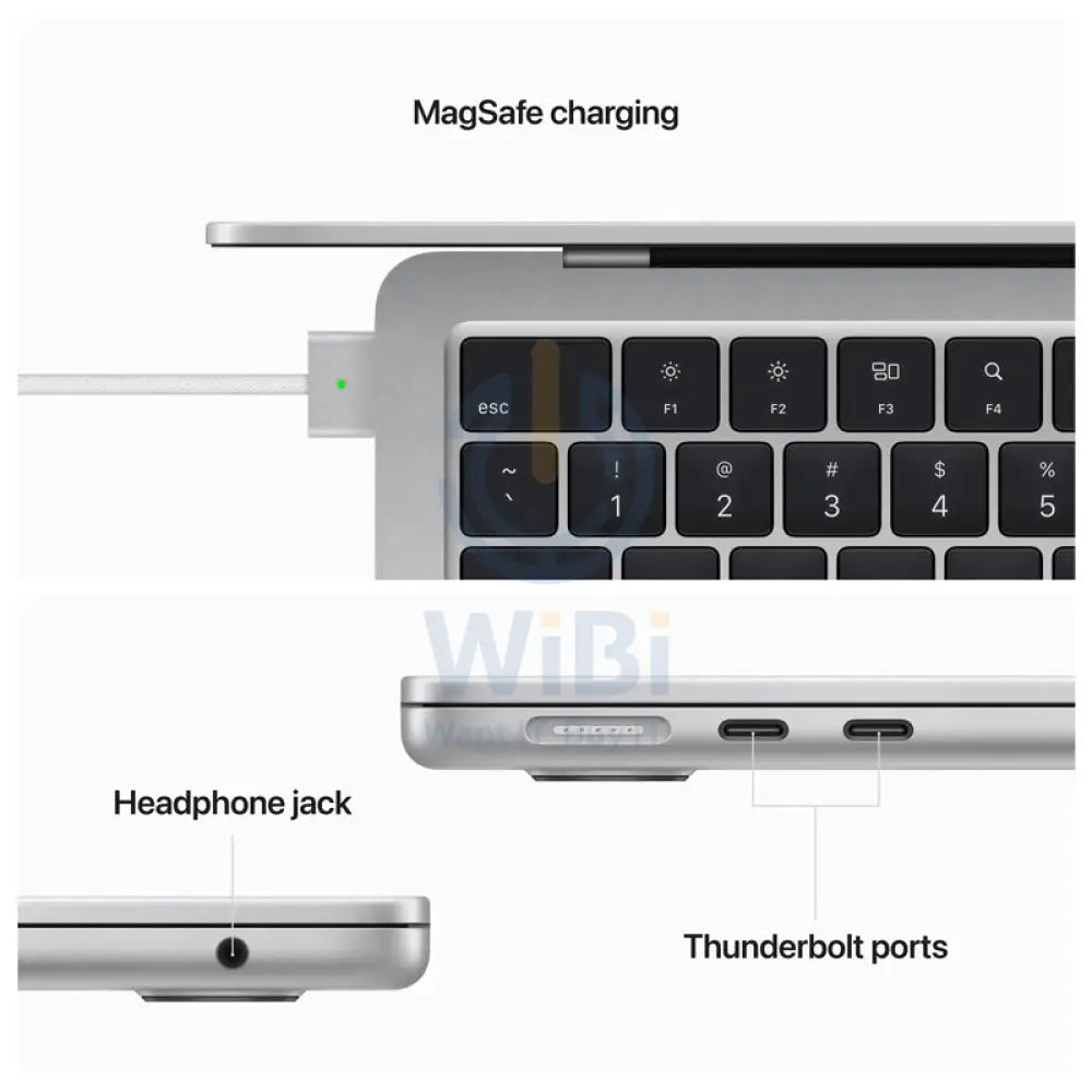 Apple MacBook Air - 13.6’’ / M2 / 8-Core CPU / 10-Core GPU / 24GB RAM / 2TB SSD / Arb/Eng / Silver / 1YW Laptops