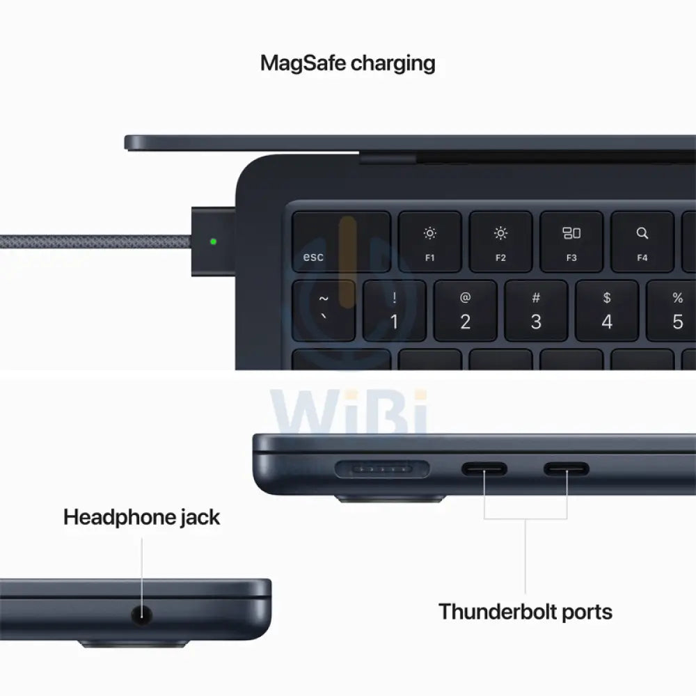 Apple MacBook Air - 13.6’’ / M2 / 8-Core CPU / 10-Core GPU / 8GB RAM / 512GB SSD / Arb/Eng / Midnight / 1YW Laptops