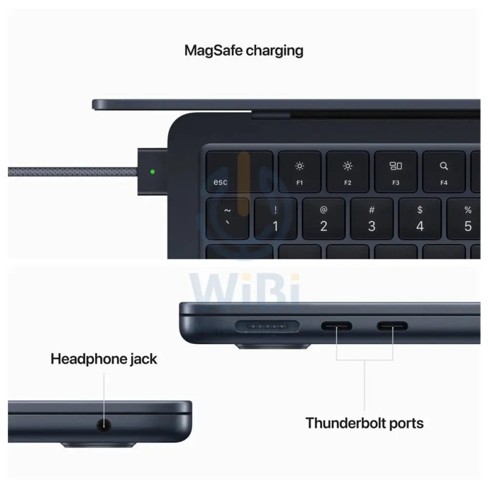 Apple MacBook Air - 13.6’’ / M2 / 8-Core CPU / 8-Core GPU / 16GB RAM / 512GB SSD / Arb/Eng / Midnight / 1YW Laptops
