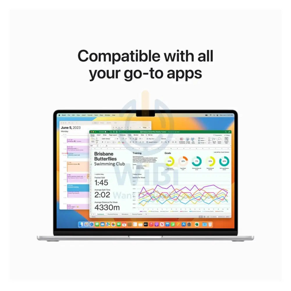 Apple MacBook Air - 15.3’’ / M2 / 8-Core CPU / 10-Core GPU / 8GB RAM / 256GB SSD / Arb/Eng / Silver / 1YW Laptops