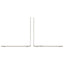Apple MacBook Air - 15.3’’ / M2 / 8-Core CPU / 10-Core GPU / 8GB RAM / 512GB SSD / Arb/Eng / Starlight / 1YW Laptops