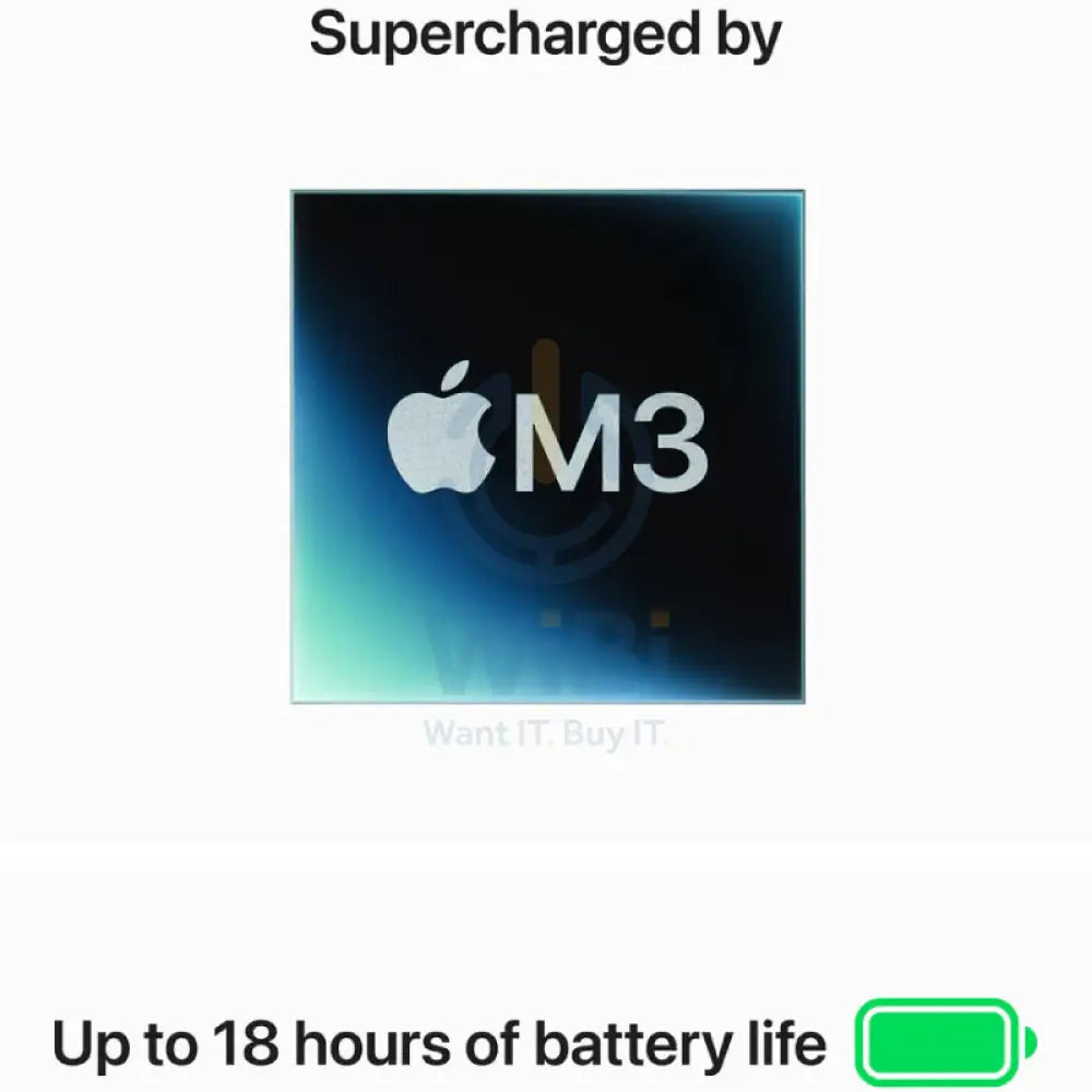 Apple MacBook Air - 15.3’’ / M3 / 8-Core CPU / 10-Core GPU / 8GB RAM / 512GB SSD / Arb/Eng / Midnight / 1YW Laptops