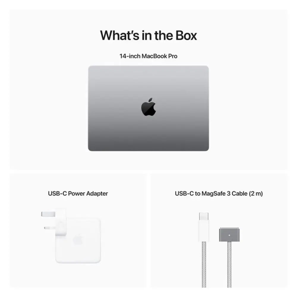 Apple MacBook Pro - 14.2’’ / M2 Pro / 10-Core CPU / 16-Core GPU / 16GB RAM / 512GB SSD / Arb/Eng / Space Grey / 1YW