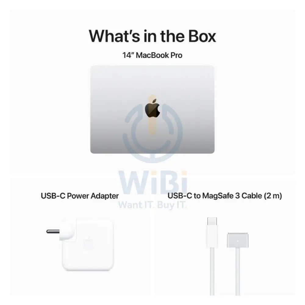 Apple MacBook Pro - 14.2’’ / M3 / 8-Core CPU / 10-Core GPU / 8GB RAM / 512GB SSD / Arb/Eng / Silver / 1YW Laptops