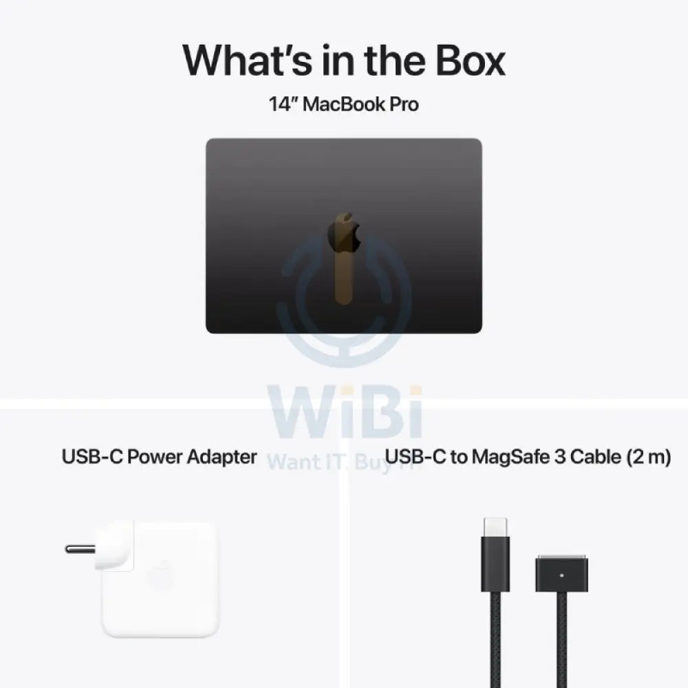 Apple MacBook Pro - 14.2’’ / M4 Pro / 14-Core CPU / 20-Core GPU / 24GB RAM / 1TB SSD / Space Black / 1YW Laptops