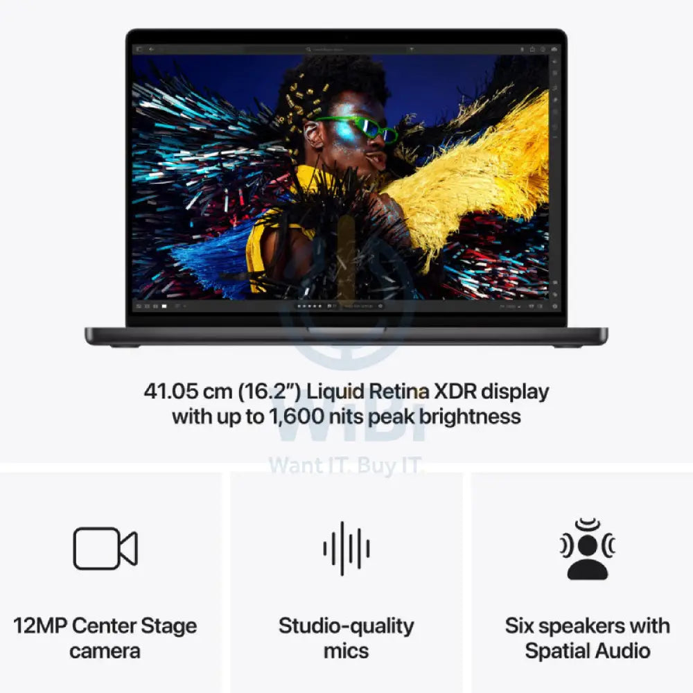 Apple MacBook Pro - 16.2’’ / M4 Max / 14-Core CPU / 32-Core GPU / 36GB RAM / 1TB SSD / Space Black / Arabic/English