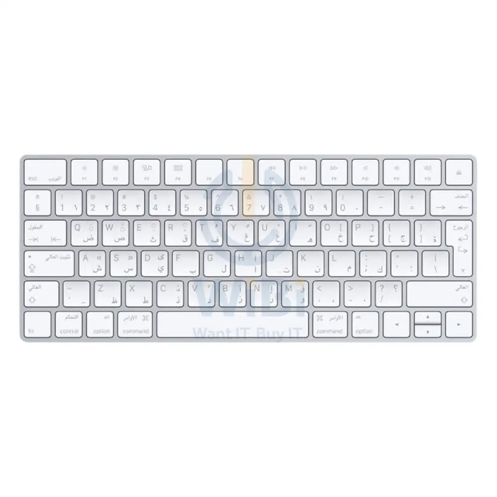 Apple Magic Wireless Rechargeable Keyboard - Bluetooth / Lightning / Wireless / Arb/Eng / White Accessories > Keyboard