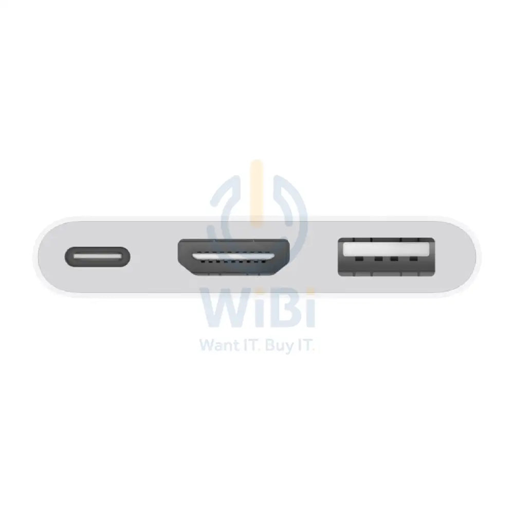 Apple USB-C Digital AV Multiport Adapter - USB-A / HDMI / USB Type-C / White Accessories > Cables & Converters >