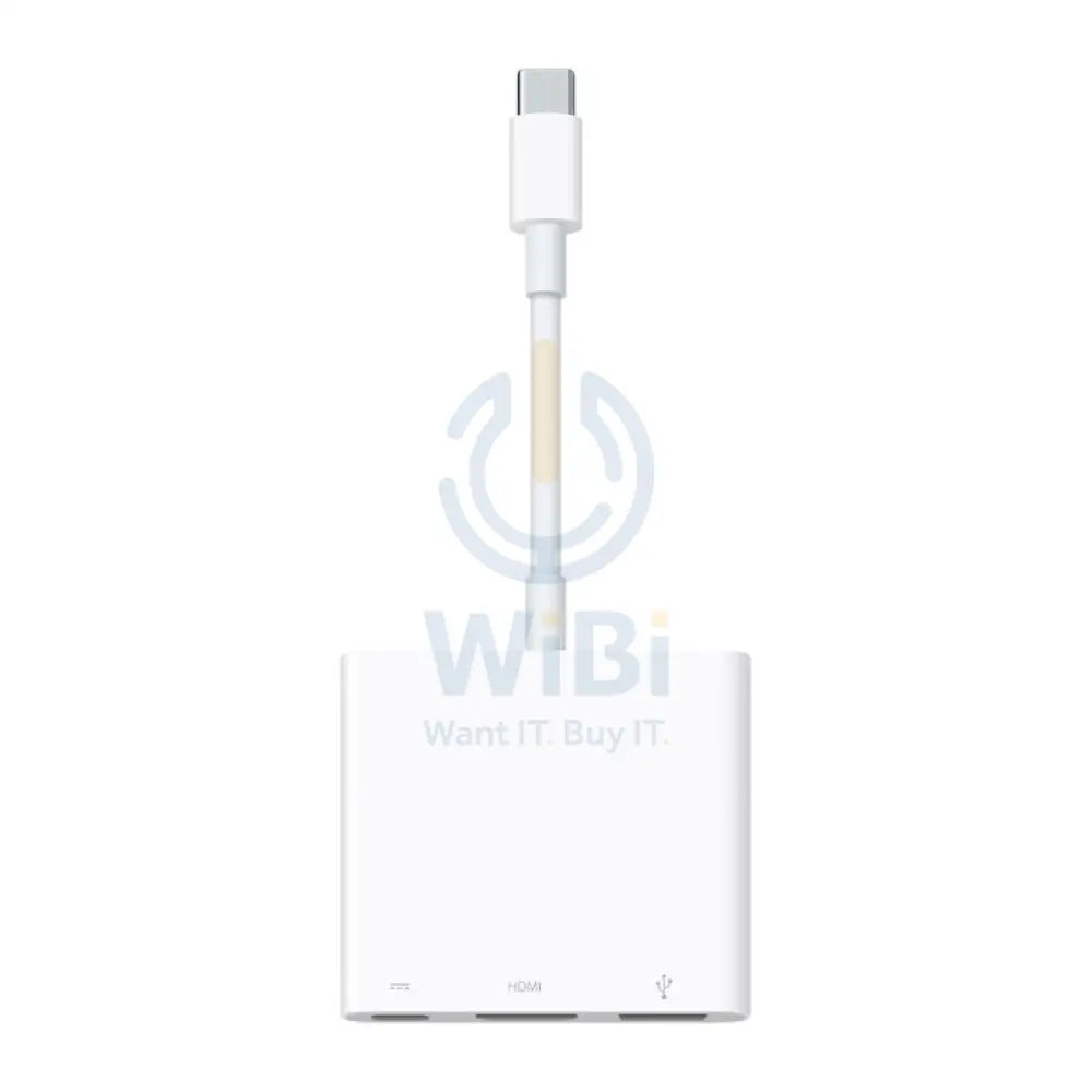 Apple USB-C Digital AV Multiport Adapter - USB-A / HDMI / USB Type-C / White Accessories > Cables & Converters >