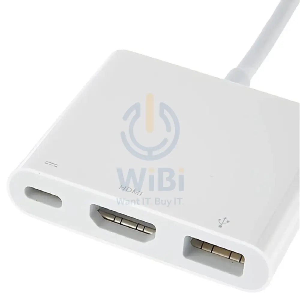 Apple USB Type-C Digital AV Multiport Adapter - HDMI / USB-A / White Accessories > Cables & Converters > Cables