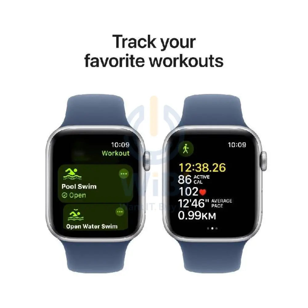 Apple Watch SE (2nd Gen) with Sport Band - LTPO OLED / 40mm / Small/Medium / Bluetooth / Wi-Fi / Denim Smart Watches