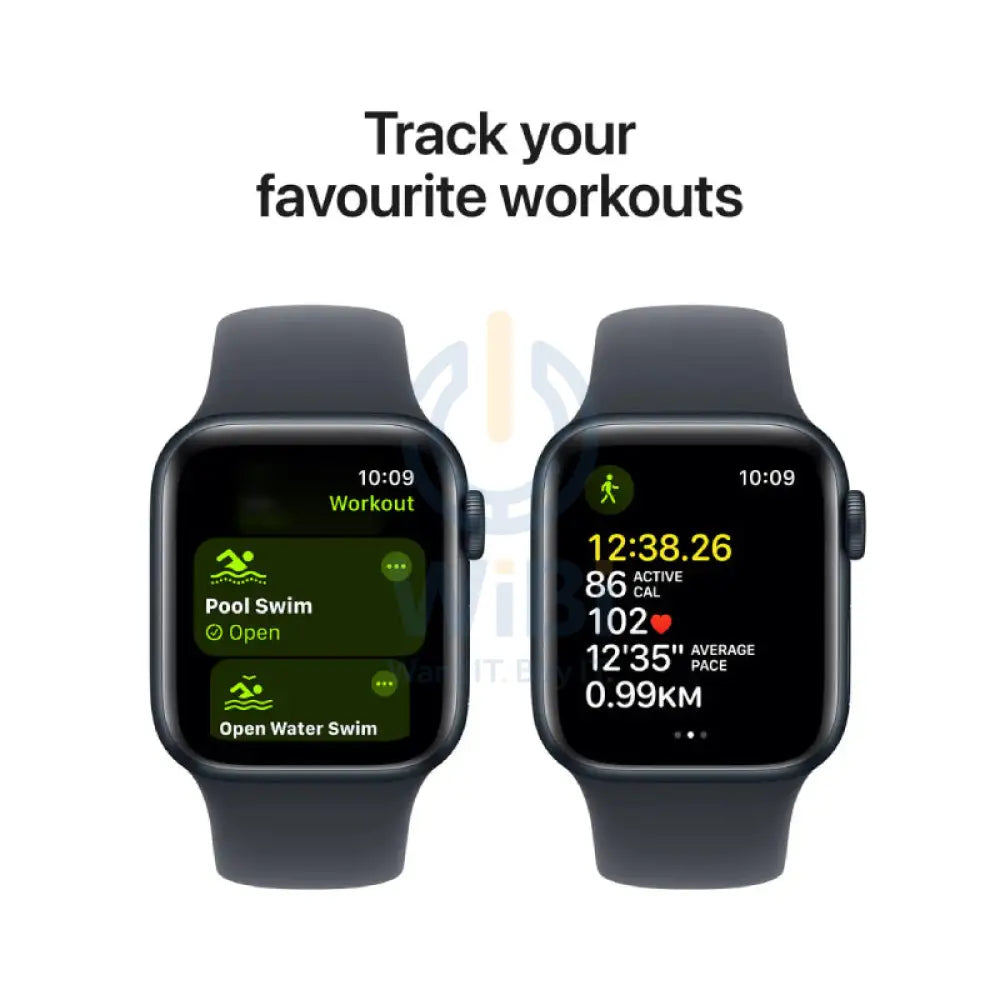 Apple Watch SE (2nd Gen) with Sport Band - LTPO OLED / 40mm / Small/Medium / Bluetooth / Wi-Fi / Midnight Smart Watches